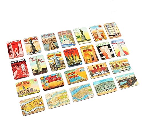 Refrigerator magnets set of 24 New York souvenirs magnetic fridge magnet...