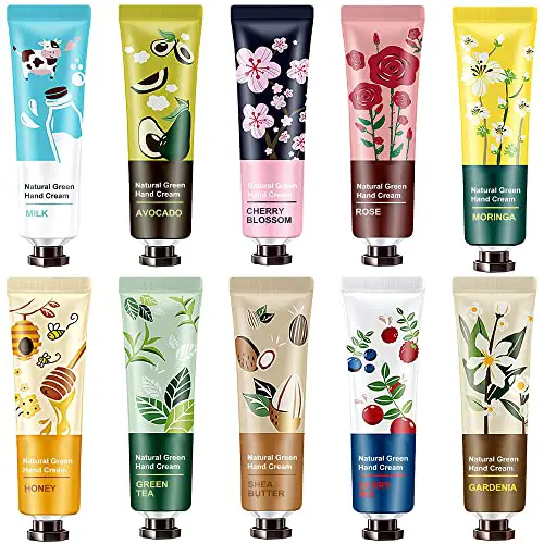 10 Pack Natural Plant Fragrance Moisturizing Hand Cream for Dry Hands,...