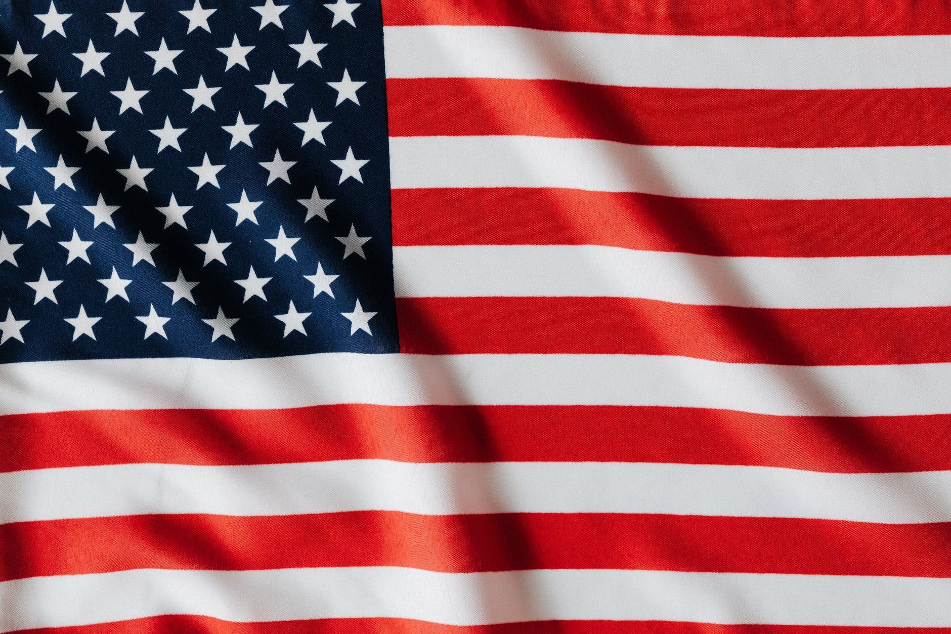 flattering flag of united states of america