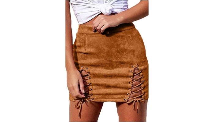 High Waist Split Tight Mini Skirt