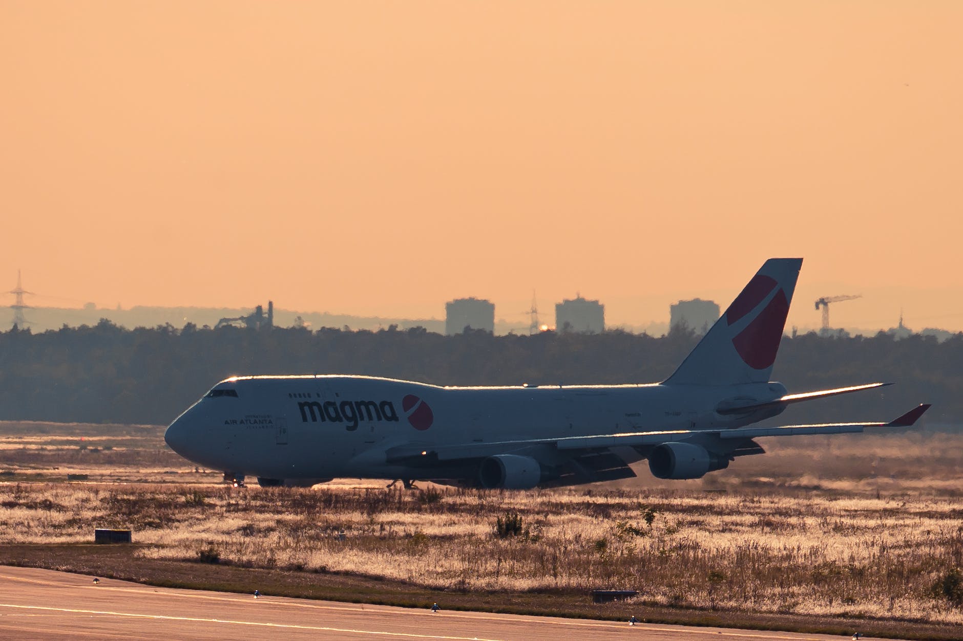 an airplane in the airport